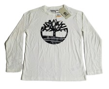 Timberland Boys Size S 8 Long Sleeve Graphic Print T-Shirt New MSRP 29.50