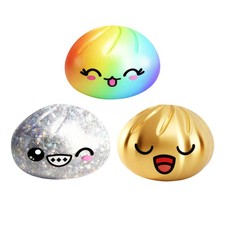 1pc Fun Rainbow Mystery Squishy Bun Dumpling Sensory Squeeze Toy Squishy Toy