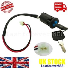 2 Wire Ignition Barrel Key Quad On/Off Switch Universal Motorcycle ATV Bike UK