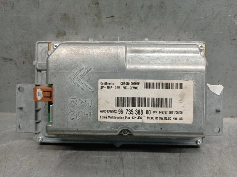 9673538880 bildschirm für CITROEN C5 III (RD ) 2.0 HDI (RDRHDA) 2008 5639794 - Bild 2 von 4