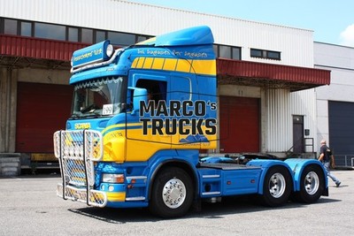 LKW Foto Scania R-series Zugmaschine blau Vesschemeer Dzirz Ad Augusta P #i6li