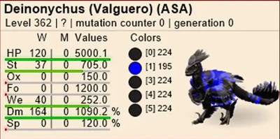 Deinonychus-New-Colors-Ark Survival Ascended-Dino-Top-PC/XBOX/PS5 PvE ASA-AAO