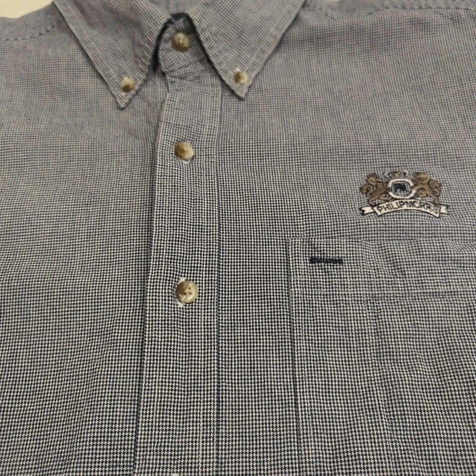 Vintage Philip Morris Cigarettes Tobacco Button-down Shirt. - Image 4 of 4