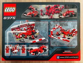 LEGO 8375 Ferrari F1 Pit Set Racers 2004 Sealed