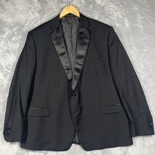 Ralph Lauren Tuxedo Jacket Black Wool Satin Lapel Men Formal Evening Wear 50R