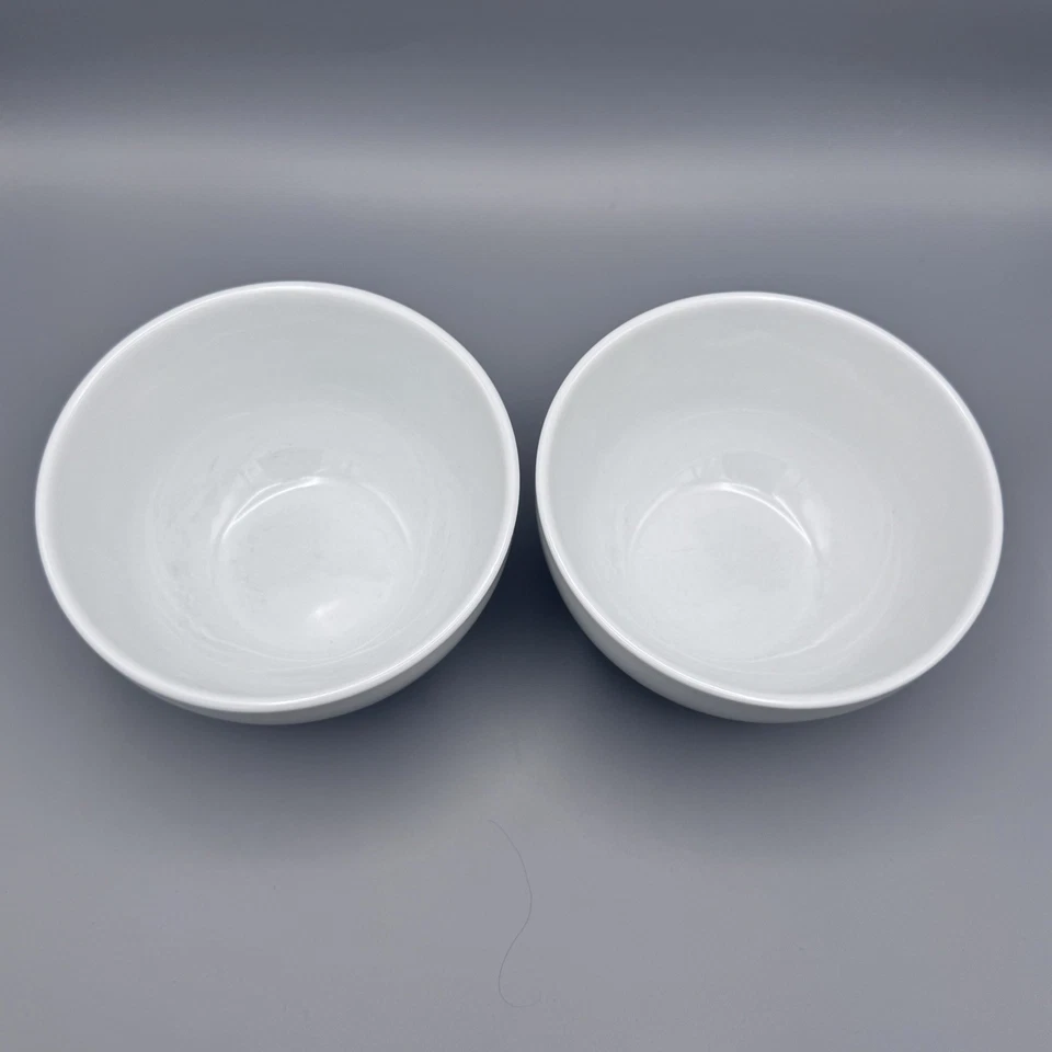 Set of 2 - Pottery Barn Great White Cereal Soup Traditional Cereal Bowls 6.25" - Image 2 of 4