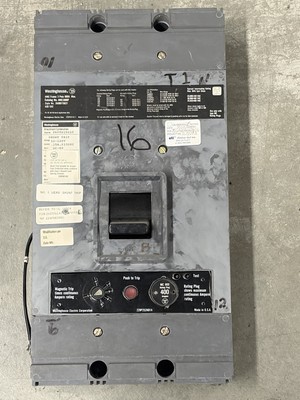 Westinghouse HMC3800F 800A 3-Pole Circuit Breaker 600VAC Shunt Trip