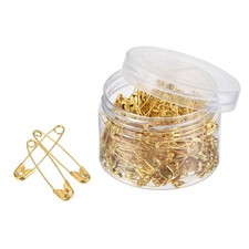 Safety Pins 1" Metal Sewing Pins for Office Home Gold Tone 240 Count