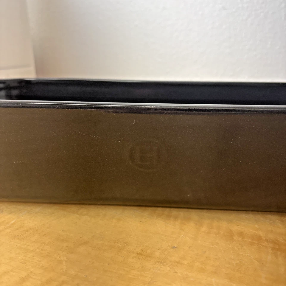 Pan panadero italiano grande Emile Henry negro carbón Fusain - falta tapa Foto 3 de 4