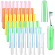 48PCS Large Travel Toothbrush Case Holder, Toothbrush Holders Bulk, Kids Clas...