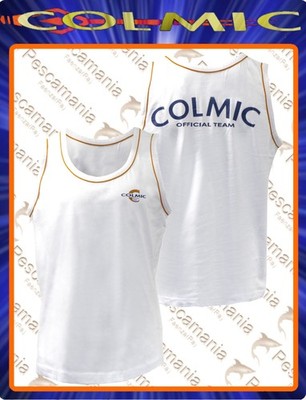 Colmic VOGATORE WHITE Canotta Angler Top TG XXL 100% Baumwolle