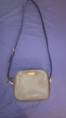 kate spade new york Black Crossbody Bag Zip Closure Gold Hardware Logo Lined