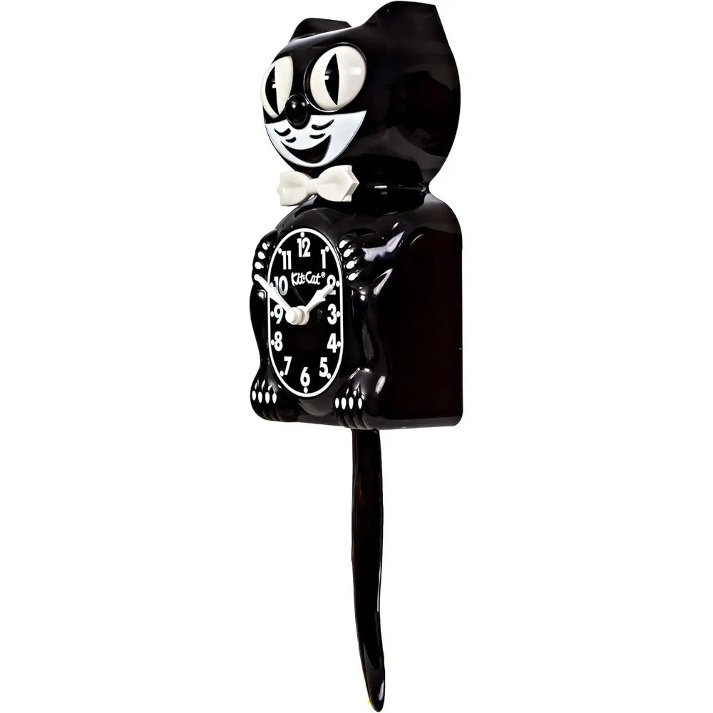 Kit-Cat Klock Gentlemen The Original (Classic Black) Iconic Retro Cat Clock