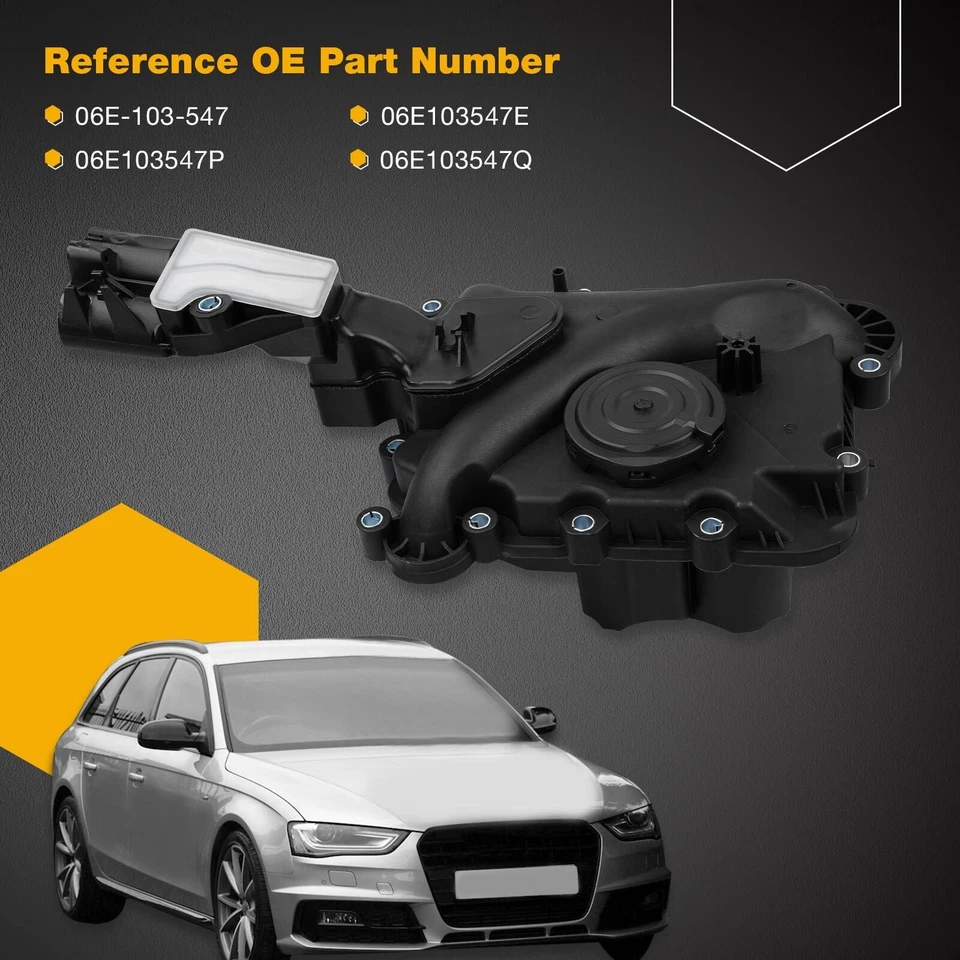 Engine Crankcase Vent Valve Oil Separator For Audi A4 A5 A6 A7 A8 Q5 06E103547 - Imagem 3 de 4