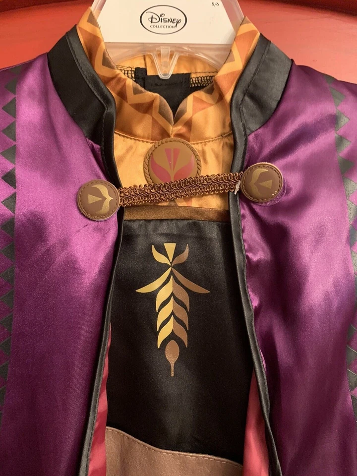 Tienda Disney nueva con etiquetas talla 5/6 Frozen 2 Princesa Anna Vestido de Viaje Disfraz Halloween Foto 3 de 4