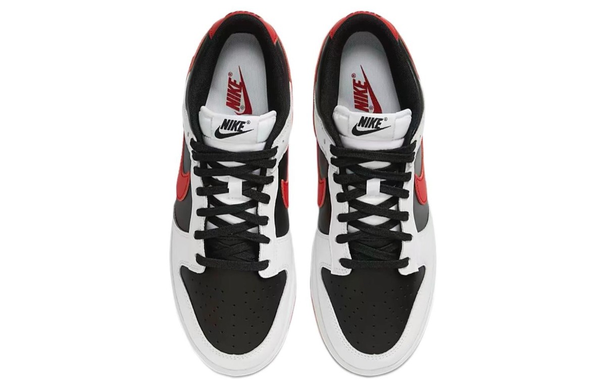 Size 6.5 - Nike Dunk Low White Black Red for sale online | eBay