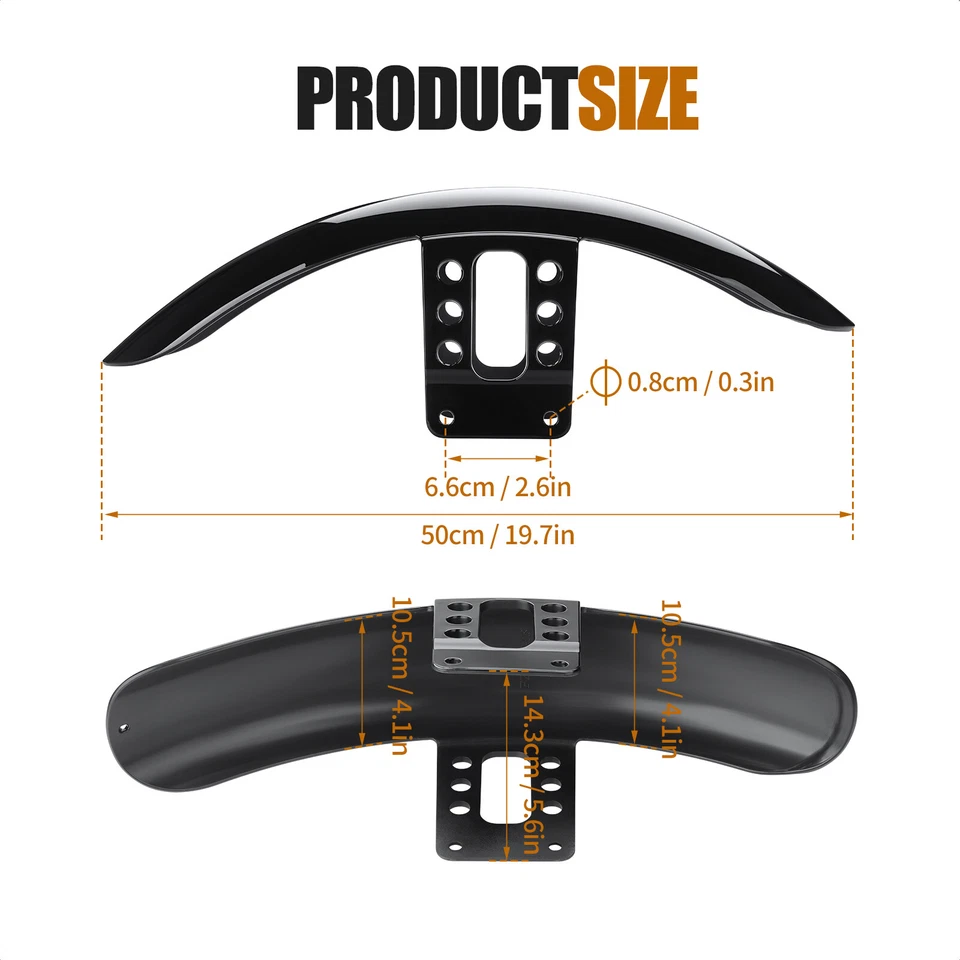 Vivid Black Front & Rear Fenders For Harley-Davidson Sportster 883 1200 2004-UP Foto 2 de 4