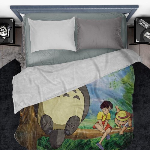 Manta Totoro Niños Franela Suave Cama Tiro Suave 50x60 pulgadas Regalo de Cumpleaños - Imagen 4 de 4