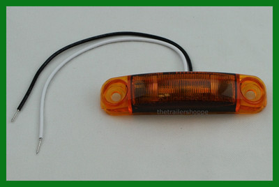 Tecniq Amber Lens 2 Yellow LED Surface Mount Marker Clearance Light