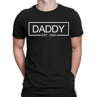 Personalisierte T-Shirts Papa Mama Est Schwangerschaft Baby Reveal Herren Damen Oberteil #NED