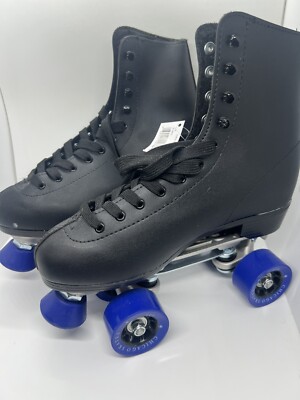 CHICAGO SKATES Men's Size US 8 UK 41 Black On Blue Wheels 2021 8601K New! W/Tags