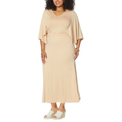 G by Giuliana EcoLuxe Knit Kimono Inspired Dress - Women's X-Small XS - Sand