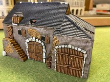 Derelict Farmbuilding and barn- plaster cast, detailed paint HO scale
