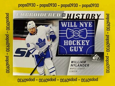 William Nylander, Toronto, 2022, SP Game Used, Embroidered in History, #7