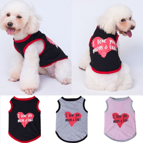 Cute Pet Clothes Cat Small Dog T-Shirt for Puppy Chihuahua Vest Clothing Summer✜ - Picture 43 of 65