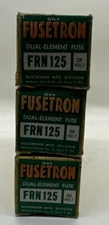 Lot Of 3 New NOS BUSSMANN FUSETRON FRN 125 250v 200K AMPS