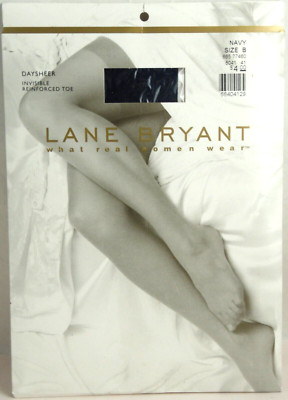 Vintage Sealed ''Lane Byrant'' Navy DaySheer Hosiery Size F 5'3'' to 6' 300-400 lb