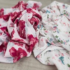 Bamboo Muslin Swaddle Blankets for Baby, 70 Bamboo 30 Cotton XL, 2 Pack
