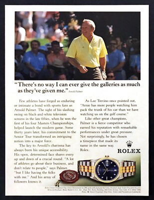 1994 Golf Legend Arnold Palmer photo Rolex Oyster Day-Date