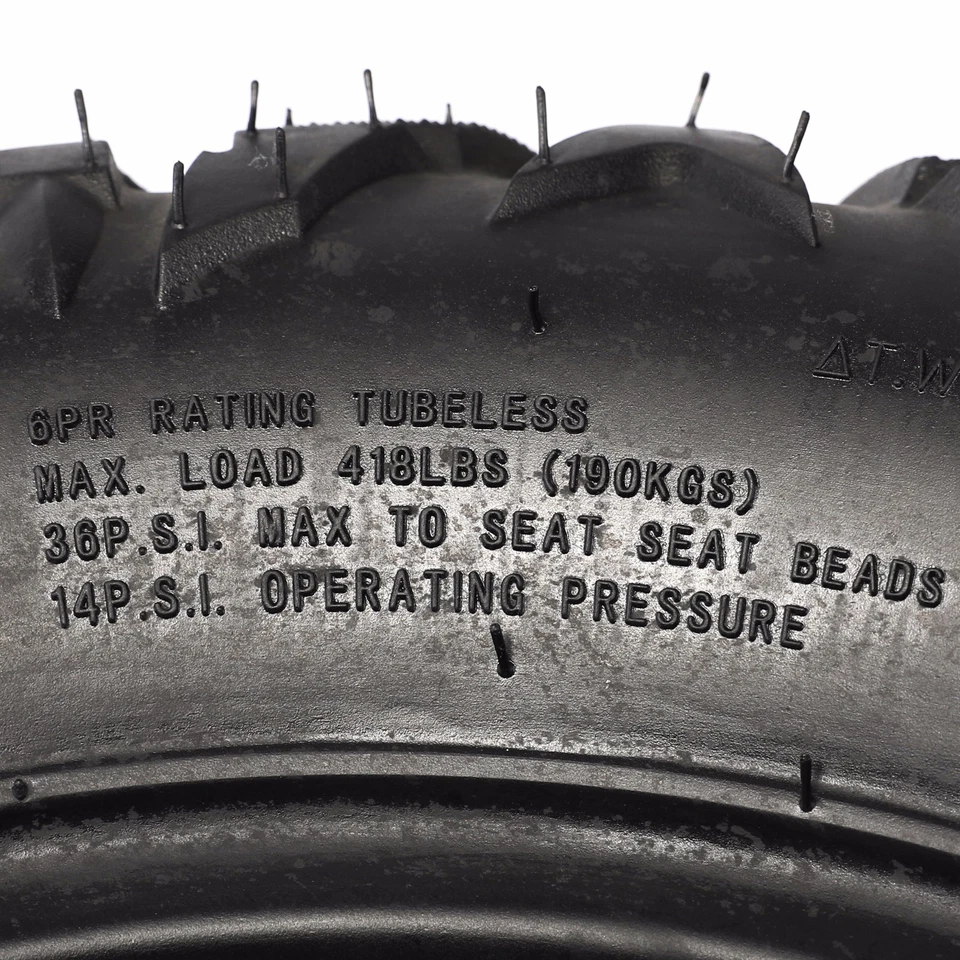 25" ATV 25x8-12 25X10-12 Tire 25X8x12 25x10-12 Tractor Mower Go kart Golf 6 PR - Image 4 of 4