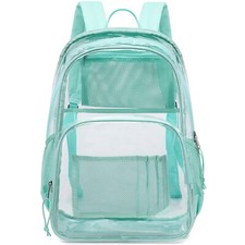 clear backpack heavy duty transparent bookbag