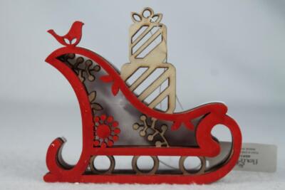 Flourish by Enesco Natural elements 'Woodland Sleigh' Ornament-#4041486 NIB