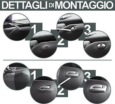Coprisedili Auto Universali Lupex LS07 - Kit 9 Pezzi Per Utilitarie Medie/Piccole, Grigio - Foto 13