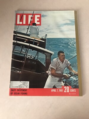 LIFE MAGAZINE APRIL 7 1961 SALT WATER FISHING WALT DISNEY Coca Cola