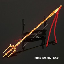1/12 8.66'' Battle Demonic Thunder Trident Halberd Spear F 6'' 7'' Action Figure