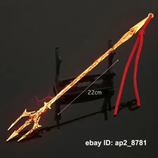 1/12 8.66'' Battle Demonic Thunder Trident Halberd Spear F 6'' 7'' Action Figure