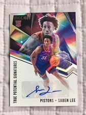 Saben Lee 2020-21 Panini Recon True Potential Signatures Autograph #TPS-SBL Auto