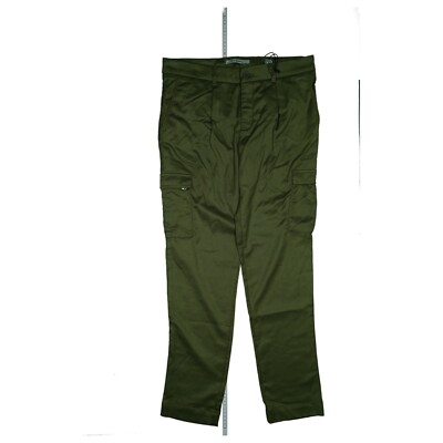 Exit Brooklyn Boyfriend Cargo Chino 7/8 ankle Hose Relax stretch 36 W28 Grün NEU