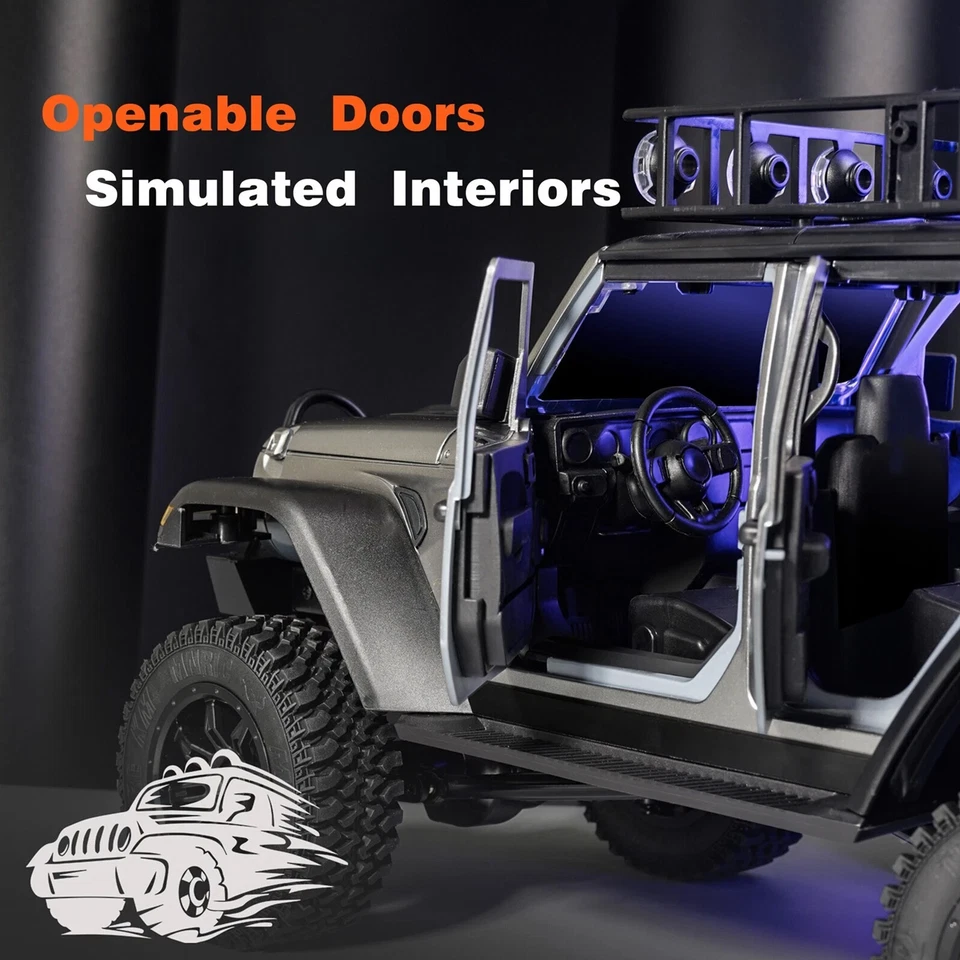 MN-128 1/12 RC Jeep Crawler 4WD RTR Off-Road Truck 2.4GHz Model Hobby Gift - Image 2 of 4