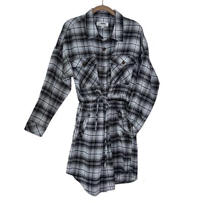 black and white flannel dress Penny Plaid Flannel Top