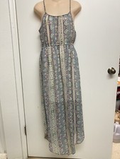American Eagle Outfitters braided floral boho dress small