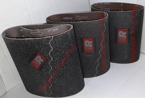 Clarke/American Sanders EZ8 Cloth 8x19 Sanding Belts 100 Grit - 10 Pack - Picture 7 of 12