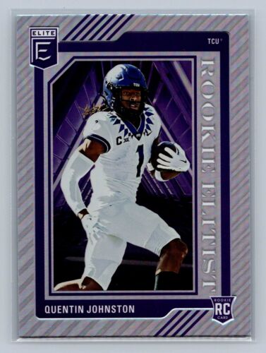 QUENTIN JOHNSTON 2023 Elite Football ROOKIE ELITIST Insert #RE-6 TCU