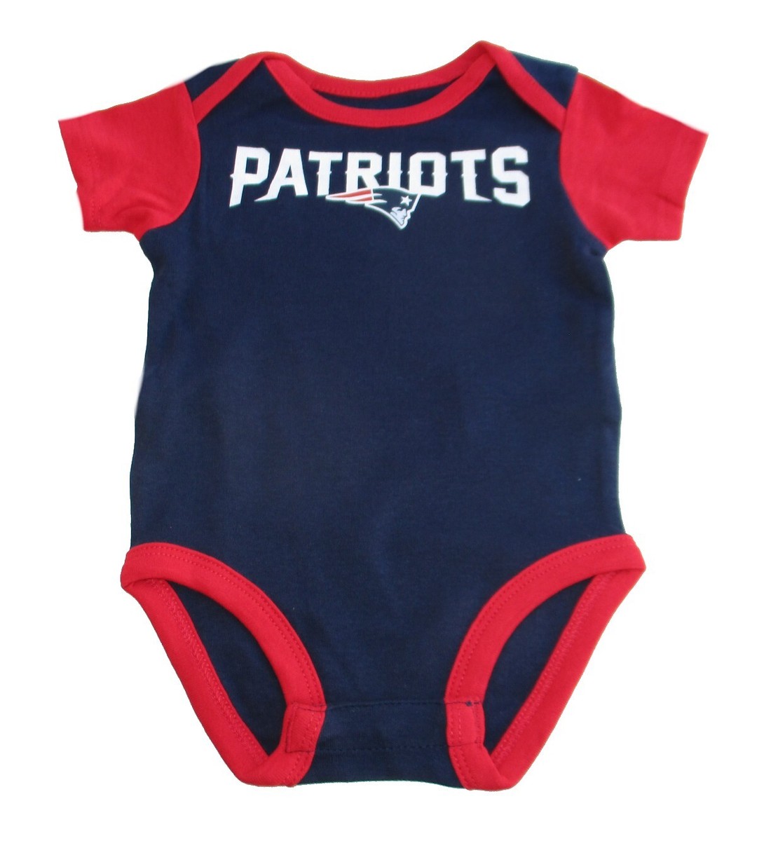 リトル New England Patriots Team Logo One Piece Bodysuit Creeper Navy | eBay