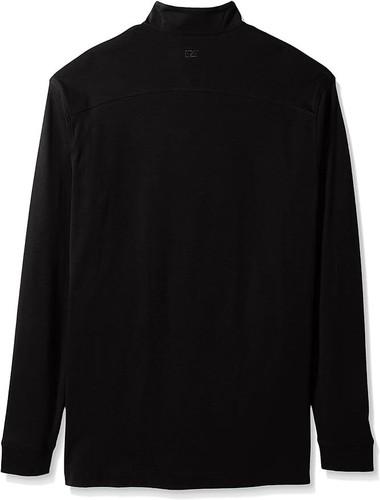 NWT 1XB Big Tall Cutter & Buck Black L/S Pima Mockneck 1/2 Zip MSRP 99.50 - Picture 2 of 2