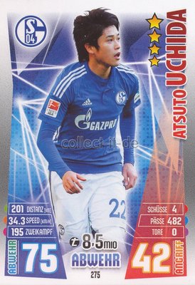 Match Attax 15/16 - 275 - Atsuto UCHIDA